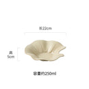 Axyaa Lotus Leaf Ceramic Salad Plate Creative Tableware
