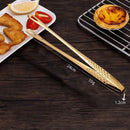 Axyaa Stainless Steel Grill Tongs BBQ Steak Clip Kitchen Utensils Party Gadgets