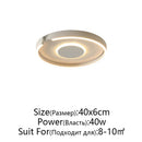 Axyaa Rose Gold Modern LED Ceiling Light Surface Mounted Minimalist Home Lighting