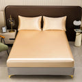 Axyaa Silk Satin Fitted Sheet Set with Pillowcase - Luxury Bedding Collection