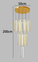 Axyaa Modern LED Pendant Chandelier for Living Room Staircase Decor