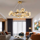 Axyaa LED Pendant Chandeliers for Modern Living and Dining Room Lighting