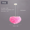 Axyaa Feather Pendant Lamp: Nordic Modern, Romantic, and Creative Bedroom Lighting