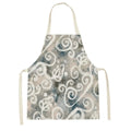 Axyaa Pink Tulip Kitchen Apron for Men and Women - Minimalist Floral Plant Design