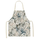 Axyaa Pink Tulip Kitchen Apron for Men and Women - Minimalist Floral Plant Design