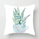 Axyaa Watercolor Cactus Flower Pillow Case 45x45cm