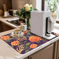 Axyaa Halloween Skull Drying Mat for Kitchen Counter and Coffee Bar