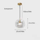 Axyaa Glass Pendant Light Industrial Style for Kitchen Bedroom Bar Cafe