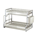 Axyaa Dish Rack Drainer Organizer with Cutlery Storage
