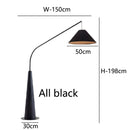 Axyaa Modern Hardwood Fishing Floor Lamp in Log Color