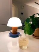 Axyaa Cordless Mushroom Table Lamp | Rechargeable & Portable Night Light for Home & Outdoor