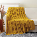 Axyaa Knit Throw Blanket for Bed Couch Sofa Warm Cozy Decorative Plaid Crochet Blanket