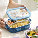 Axyaa Stainless Steel Bento Box with Compartments