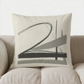 Axyaa Gray Lines Throw Pillow Cover for Sofa, Bedroom, Car - Abstract Decor Pattern