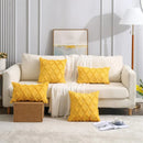 Axyaa Boho Plush Faux Wool Pillow Covers for Luxe Sofa Decor