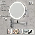 Axyaa LED Trifold Makeup Mirror with USB Charging, Magnifying & Tricolor Dimming