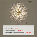 Axyaa Spark Ball Crystal LED Chandelier - Spherical Firework Pendant Light