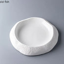 Axya Ceramic Dinner Salad Pasta Sushi Plate Set - Steak Soup Fruit Dessert Bowl