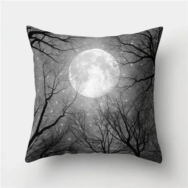 Axyaa Sky Landscape Print Polyester Pillowcase for Home Decor