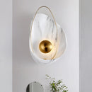 Axyaa Nordic Marble Shell Wall Sconce for Living Room Bedroom Decor