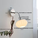 Axyaa Flexible Arm LED Wall Light Colorful Glass Bedside Sconce