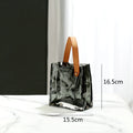 Axyaa Transparent Glass Vase with Irregular Texture for Terrarium Home Decoration