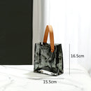 Axyaa Transparent Glass Vase with Irregular Texture for Terrarium Home Decoration