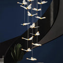 Axyaa Nordic Chandeliers for Dining Room Pendant Lights Ceiling Hanging Lamps