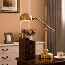 Axyaa Copper Desk Lamp: French Retro Style, Metal Construction, Ideal for Study and Bedroom