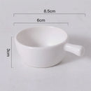 Axyaa Ceramic Disc Mini Bowls Set of 4, Cream Dessert Cereal Bowls