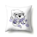 Axyaa Cartoon Animals Plush Cushion Cover 45x45cm Cute Cats and Dogs Pillowcase