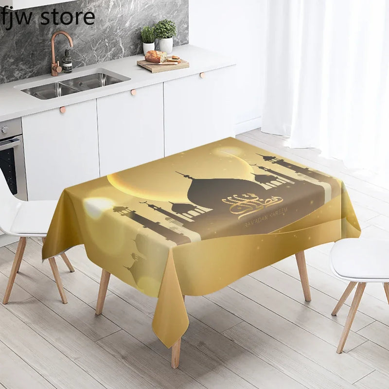 Axyaa Ramadhan Karim Decor Tablecloth - Waterproof & Stain Resistant