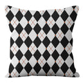 Axyaa Nordic Cartoon Print Sofa Pillow Cover, 45x45cm