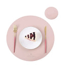 Axyaa PU Faux Leather Table Mats & Coasters Set for Dining & Kitchen, Christmas Theme
