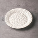 Axyaa Stone Pattern Ceramic Plate Set for Molecular Cuisine and Restaurant Tableware