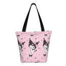 Axyaa Hello Kitty Tote Bag: Cute Kawaii Cartoon Top Handle Zipper Bag for Women