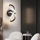 Axya Modern Black Gold Acrylic LED Wall Lamp for Home Lighting