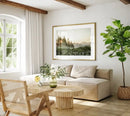 Green Wildflowers Botanical Wall Art Poster by Axyaa - Modern Scandinavian Landscape Canvas Print