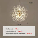 Axyaa Spark Ball Crystal LED Chandelier - Spherical Firework Pendant Light
