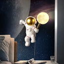 Axyaa Astronaut Moon Explorer Wall Lamp Resin 3D Printing Space Theme Sconce