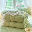 Axyaa Milk Fleece Winter Quilt: Thickened & Warm Comfortable Quilt Core