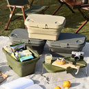 Axyaa Outdoor Folding Picnic Storage Box - Waterproof & Portable Organizer Basket