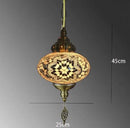 Axyaa Handmade Mosaic Glass Pendant Light for Bedroom, Bar, Kitchen Island