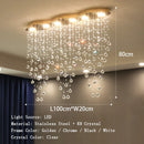 Axyaa Crystal LED Pendant Lamp for Restaurant Bar Counter, Minimalist Design