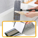 Axyaa Window Cleaning Mop Glass Wiper with Silicone Scraper - Rotatable Household Tool