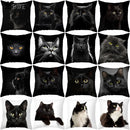 Axyaa Black Cat Pillowcases - Cute Kitty Design for Animal Lovers