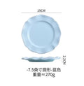 Axyaa Retro Wind Flower Edge Ceramic Dining Plate