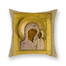 Axyaa Religious Pattern Polyester Throw Pillowcase - Decorative Cushion Cover for Home