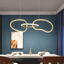 Axyaa LED Pendant Light Stainless Steel Modern Chandelier for Dining Kitchen Island