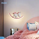 Axyaa Kids Unicorn Pendant Pink Elephant White Bear Chandeliers